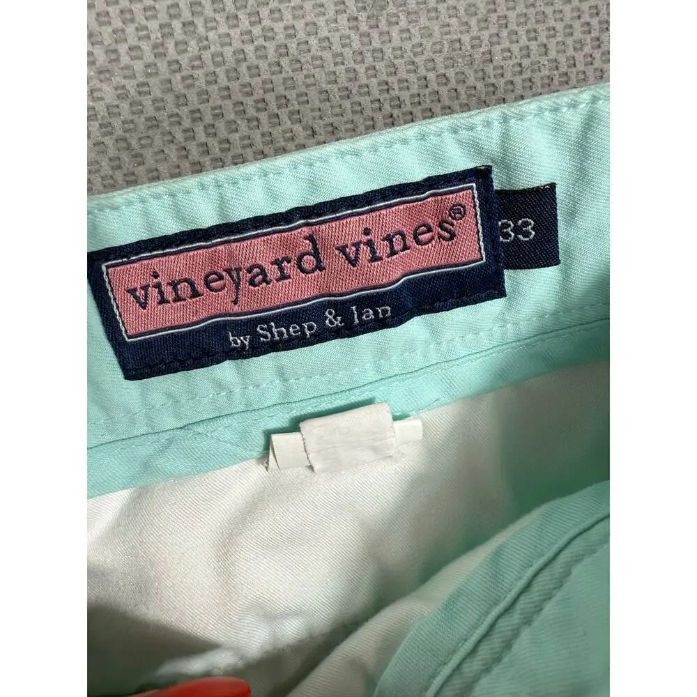 Vineyard Vines Mint Green cotton Club Shorts Men’s 33